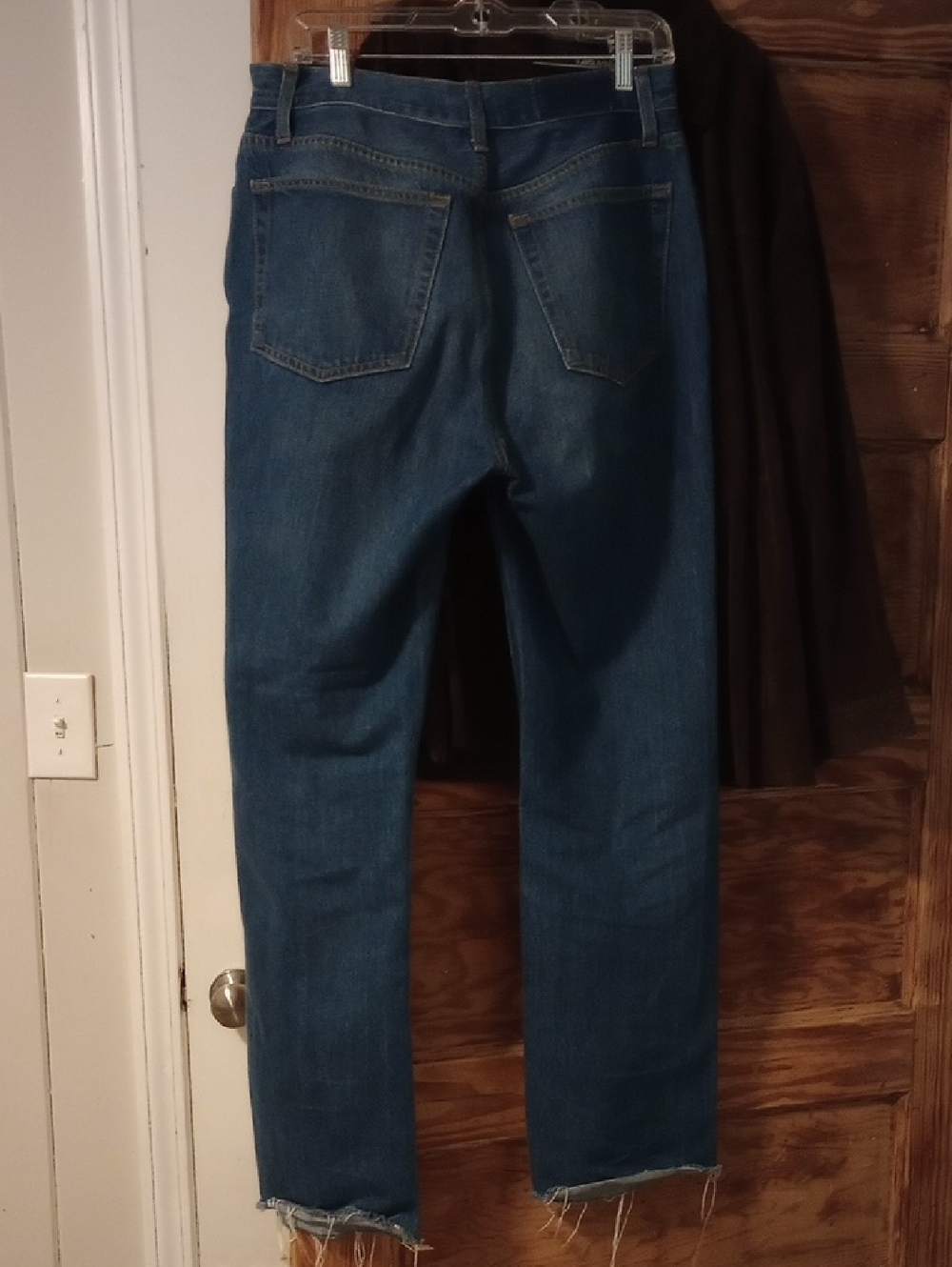 Re/Done Blue 90's High-Rise Loose With Distressed Knees. - Picture 6 of 9